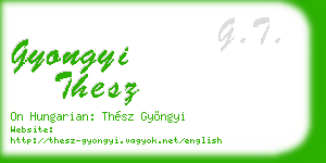 gyongyi thesz business card