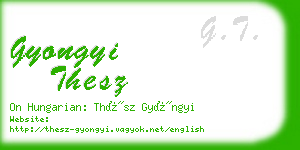 gyongyi thesz business card